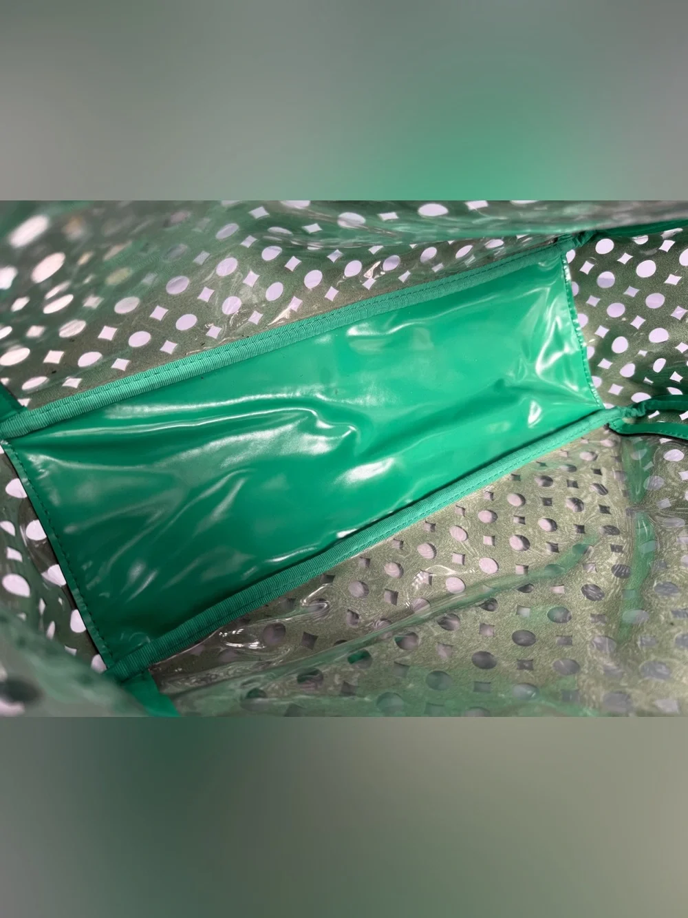 Milly Emerald Perforated Tote - Green